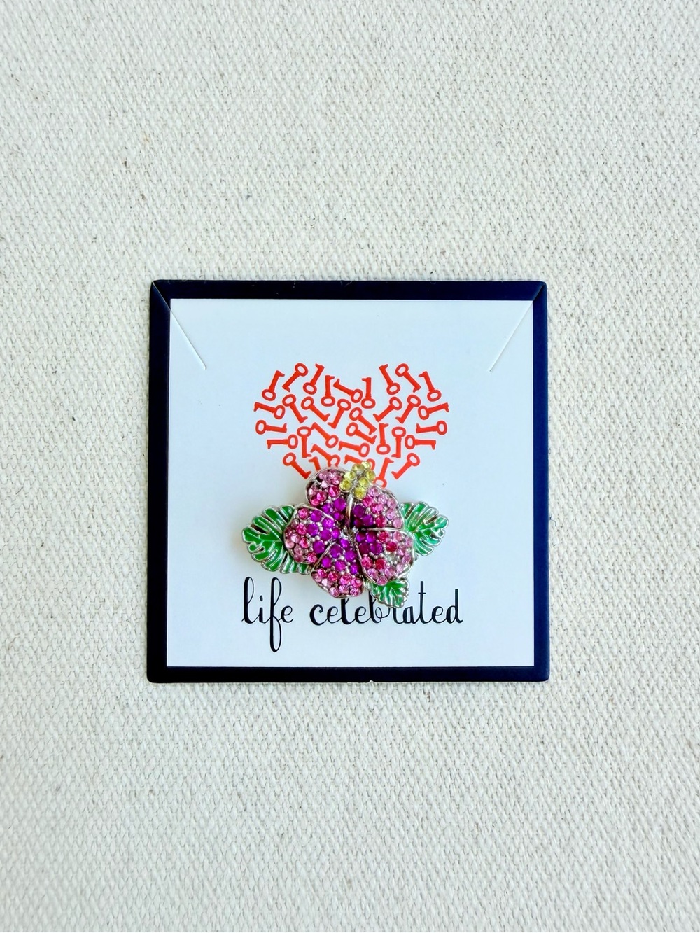 *Hibiscus Flower Focal Charm* KEEP COLLECTIVE Retired Statement Piece